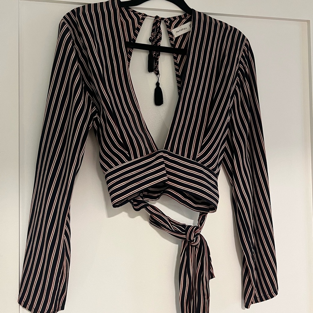 Faithfull the Brand Wrap Tie Top